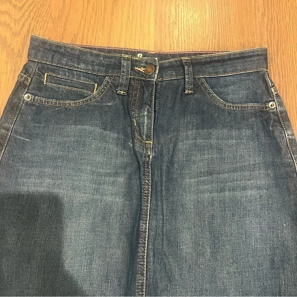 Boden blue Denim Skirt size 4R academia school Girl